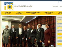 Tablet Screenshot of lionsclubs.lt